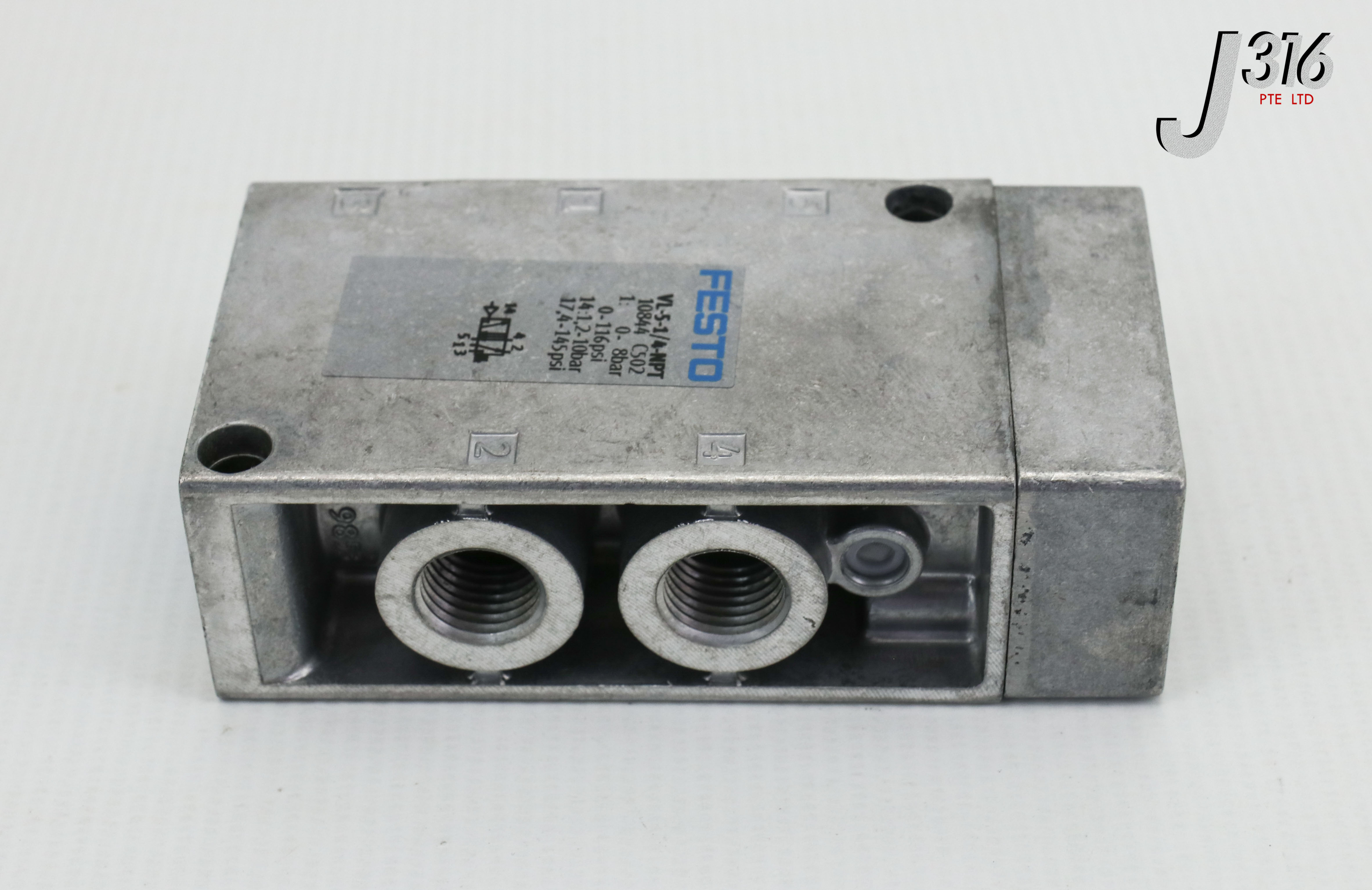 23996 FESTO PNEUMATIC VALVE, P/N: 10844 (NEW) VL-5-1/4-NPT | eBay